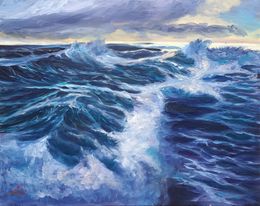 Painting, Cold sea, Elena Sokolova