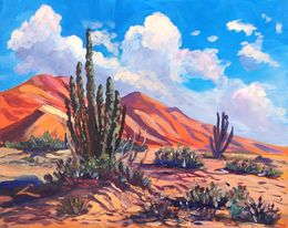 Painting, Desert, Elena Sokolova
