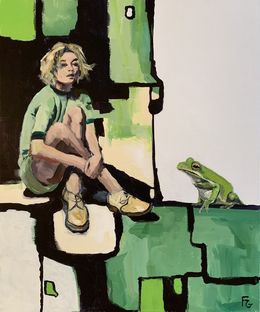 Painting, Into the Frog Realm, Fiorenza Gorini