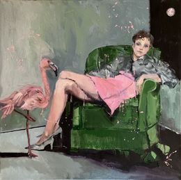 Gemälde, Tale of the Girl and Flamingo, Fiorenza Gorini