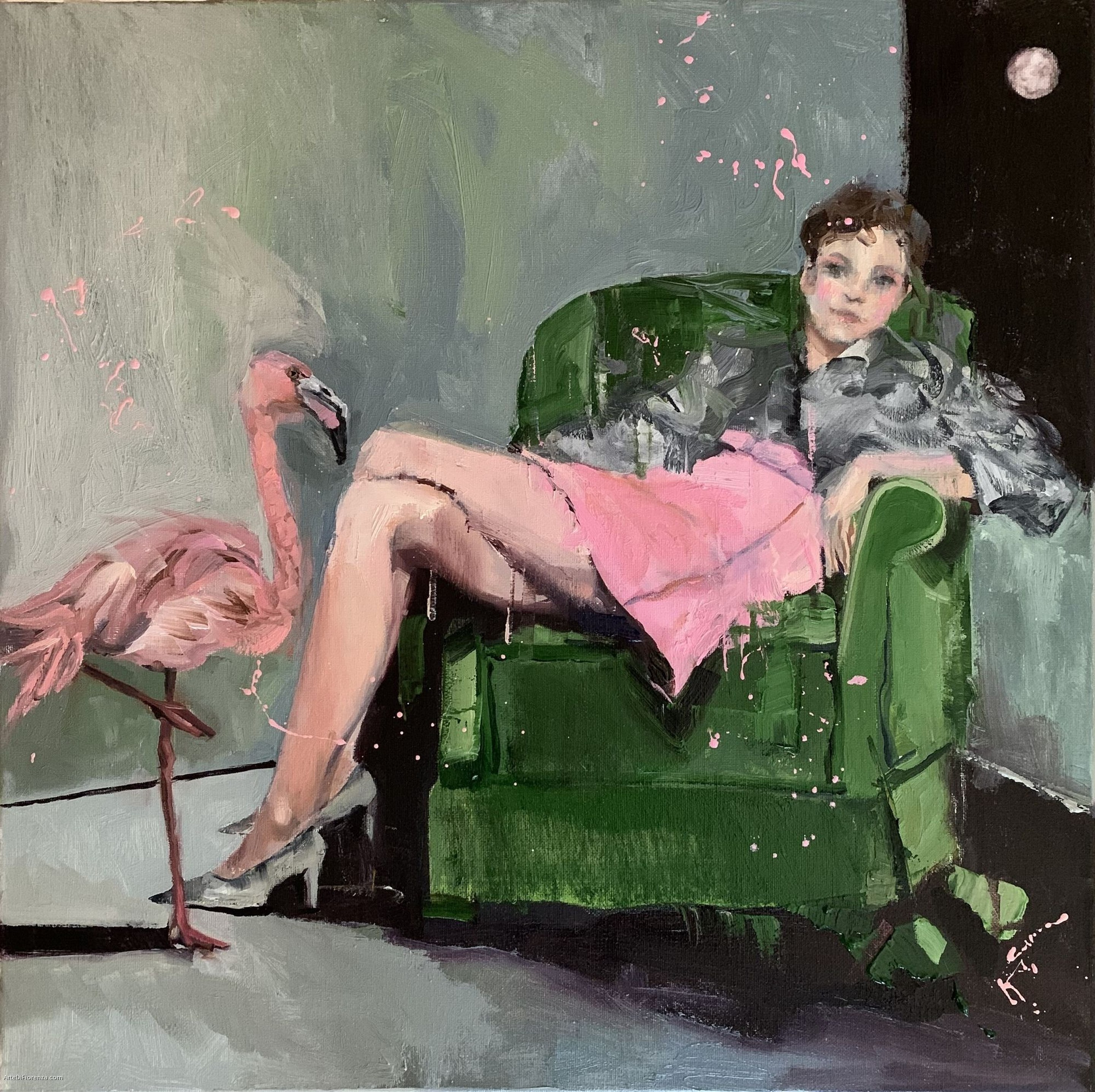 Fiorenza Gorini, Tale of the Girl and Flamingo Fiorenza Gorini, Tale of the Girl and Flamingo