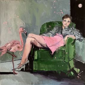 Gemälde, Tale of the Girl and Flamingo, Fiorenza Gorini