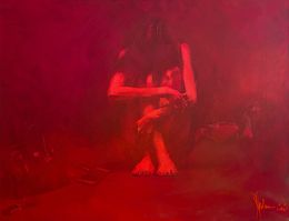 Gemälde, After the party, Red, Igor Shulman