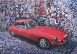 Painting, E type,, Jacob Kwesi Bennett