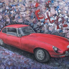 Gemälde, E type,, Jacob Kwesi Bennett