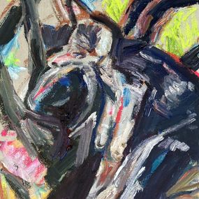 Pittura, Kitten in fig tree #3, John Kilduff