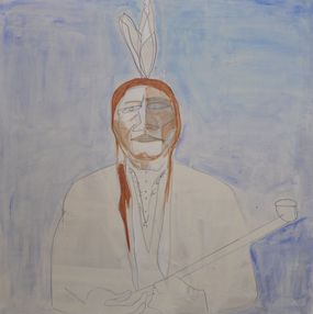 Gemälde, Sitting Bull, Kevin Brewerton
