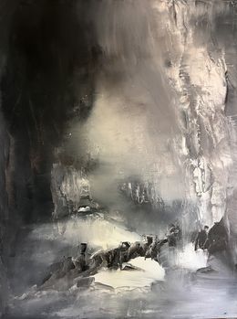 Gemälde, Walking through the night, Ludmila Budanov