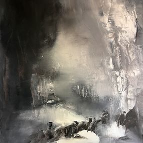 Gemälde, Walking through the night, Ludmila Budanov