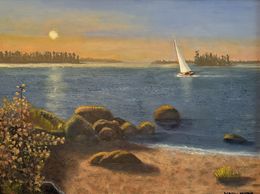 Gemälde, Sunset Sail, Mark Hunter