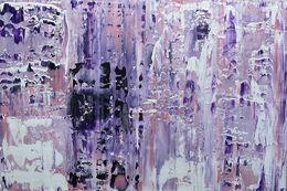Gemälde, Violet Abstract, Melanie Renshaw