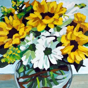 Gemälde, White & Yellow, Melinda Patrick