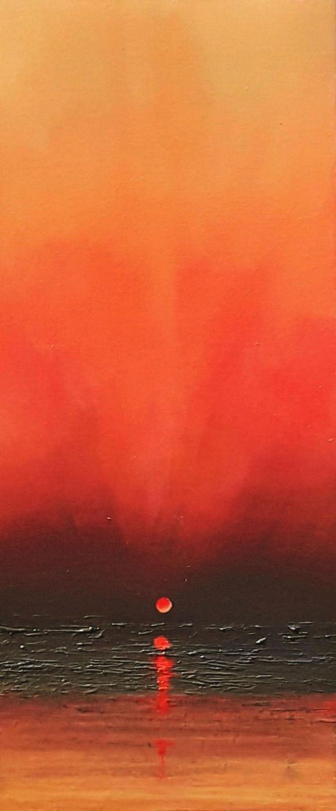 Olena Topliss, A vivid red moon Olena Topliss, A vivid red moon