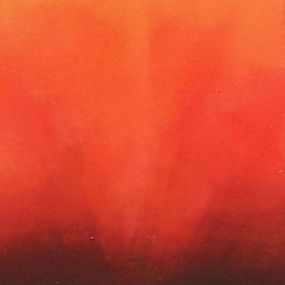 Gemälde, A vivid red moon, Olena Topliss