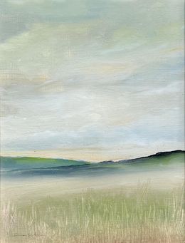 Gemälde, Open Prairie and mountains, Peter Laughton