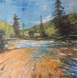 Gemälde, Shallow River, Richard Szkutnik