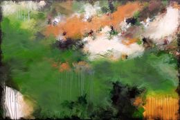 Painting, XXXL Green Echoes, Susan Wooler