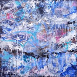 Peinture, XXL Abstract Beyond the Clouds, Susan Wooler