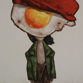 Gemälde, Egg boy in red cap, Ta Byrne