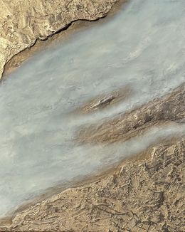 Painting, Gilded Waterscape, Tiffani Buteau