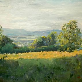 Painting, Rectory Fields, William Oxer F.R.S.A.
