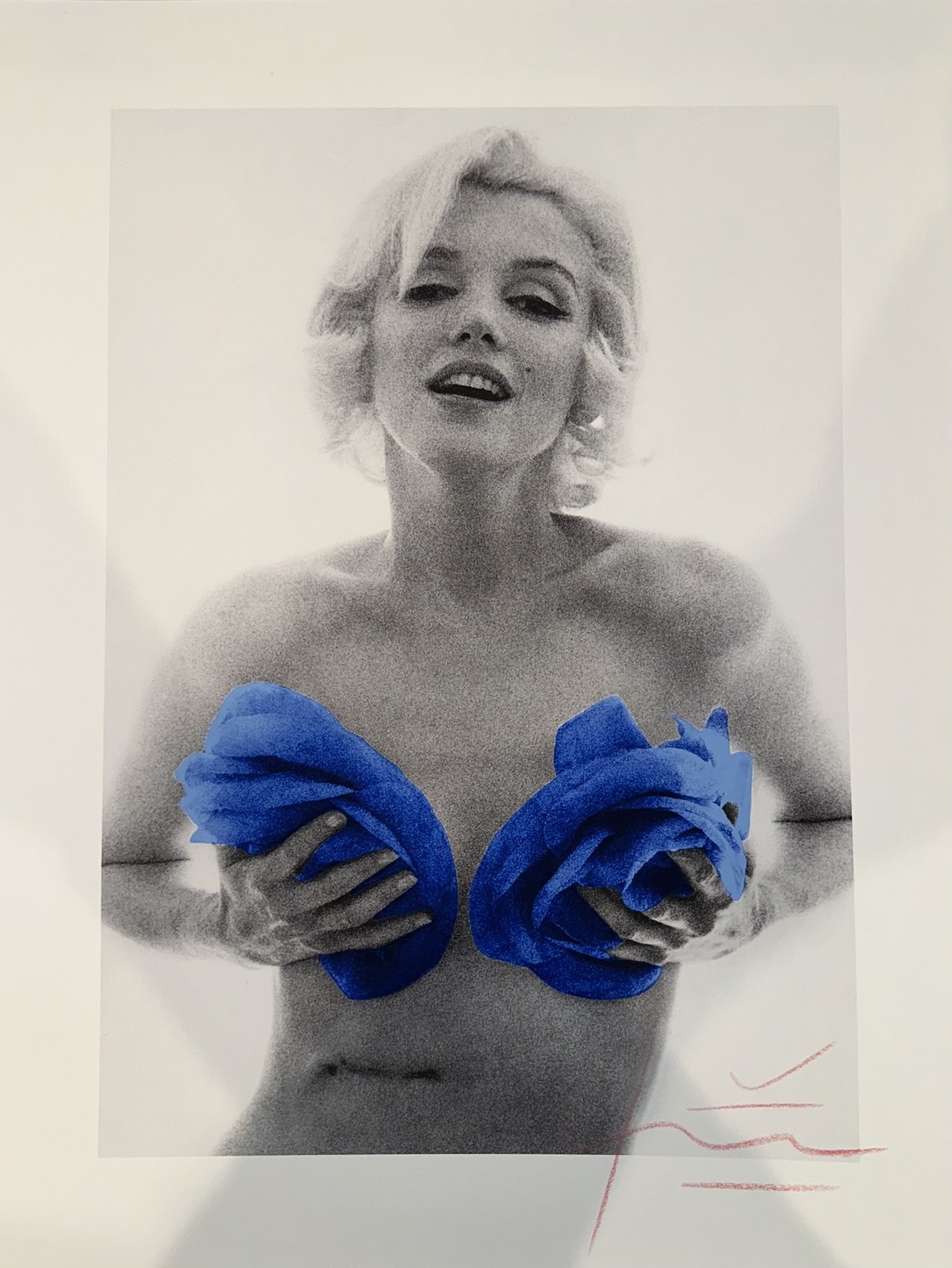 Bert Stern, Marilyn With Blue Roses Bert Stern, Marilyn With Blue Roses