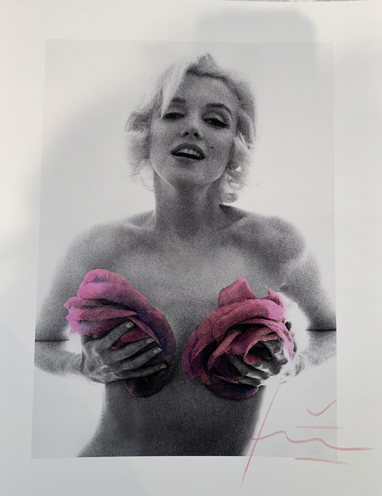 Bert Stern, Marilyn With Pink Roses Bert Stern, Marilyn With Pink Roses