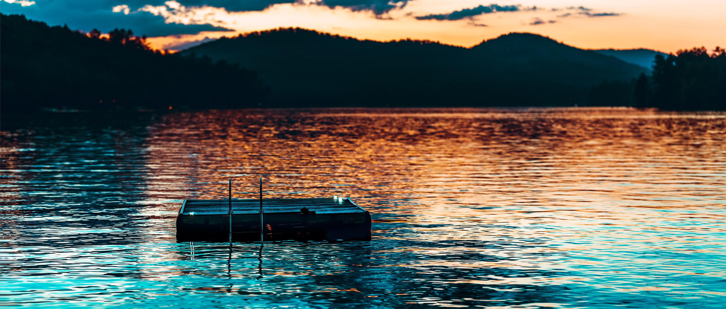 Beyti Barbaros, Serenity in the sunset over the lake Beyti Barbaros, Serenity in the sunset over the lake