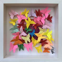 Gemälde, Enchanté...II (Origami), Olivier Messas