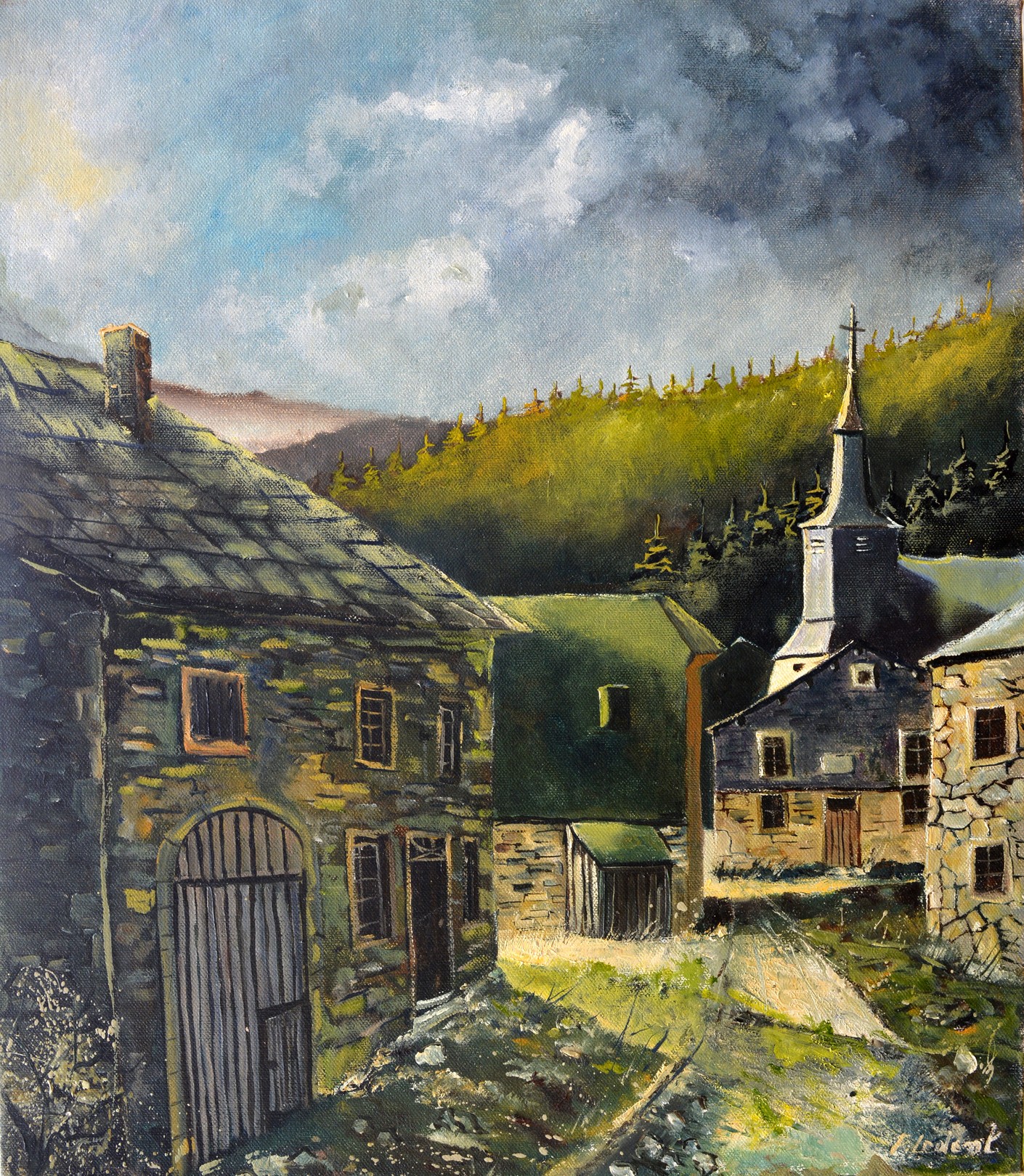 Pol Ledent, Old village in my countryside 67 Laforêt Pol Ledent, Old village in my countryside 67 Laforêt