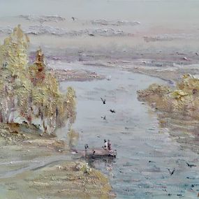 Gemälde, The golden autumn, Ivan Pylypenko