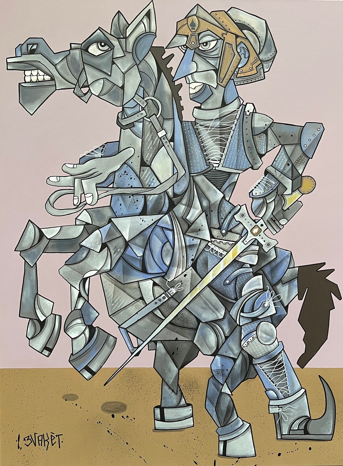 AKET, Cheval et pique AKET, Cheval et pique