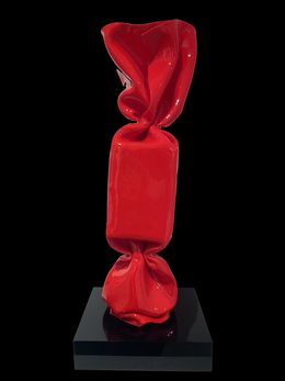 Sculpture, Wrapping bonbon rouge, Laurence Jenkell