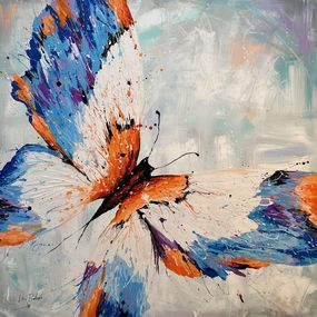 Gemälde, Butterfly Pop Orange, Hani Badawi Leo