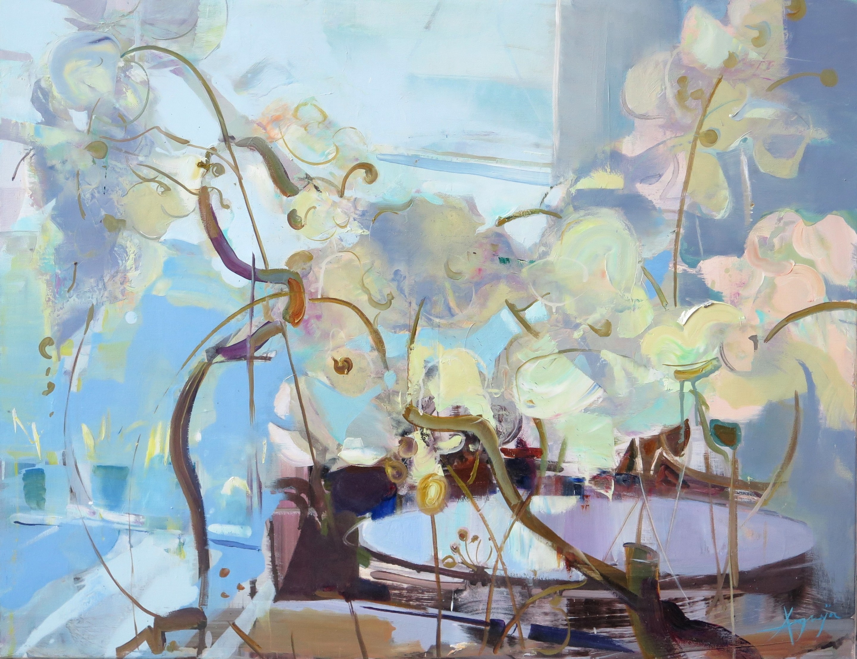 Agnija Germane, Morning with orchids Agnija Germane, Morning with orchids