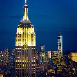 Photography, Empire State Building and One World Trade Center at night, Beyti Barbaros