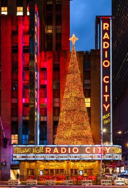 Photography, Radio City Music Hall with Christmas Tree, Beyti Barbaros