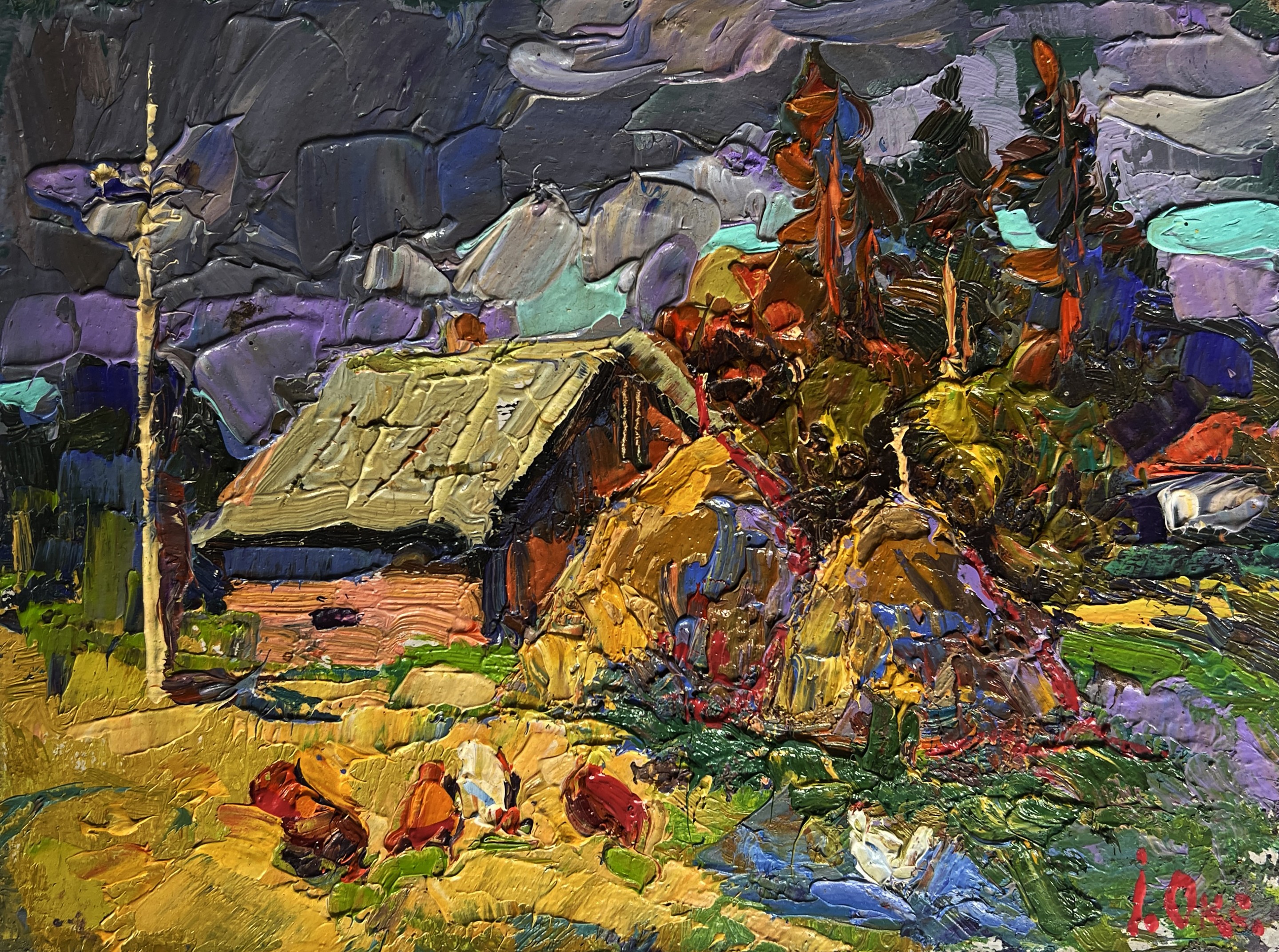 Oksana Ivanyuk, In the village after the rain Oksana Ivanyuk, In the village after the rain