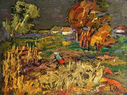 Gemälde, In the autumn gardens, Ivanyuk Oleksiy