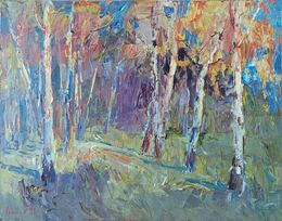 Peinture, Late Autumn. Birches, Oleksandr Khrapachov