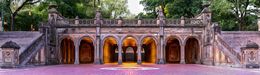Photography, Panoramic view of Bethesda Terrace in New york City, Central Park in daylight, Beyti Barbaros