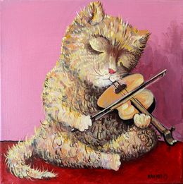 Gemälde, Violinist, Rakhmet Redzhepov (Ramzi)