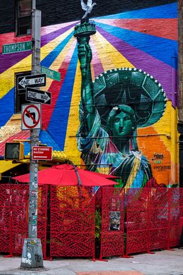 Photography, Statue of Liberty Street Art Mural from New York City, Beyti Barbaros