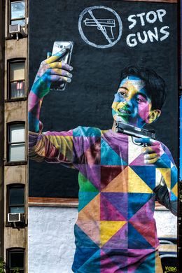 Photography, Stop Guns, Street Art Mural from New York City, Beyti Barbaros