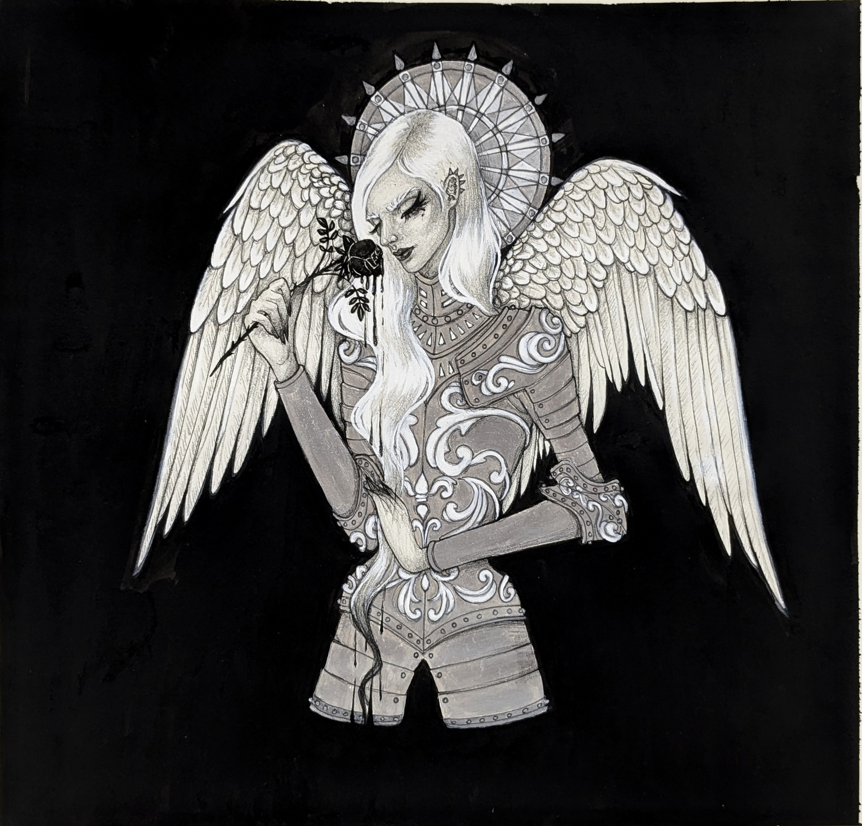 Orphné Achéron, Ange à la rose noire Orphné Achéron, Ange à la rose noire