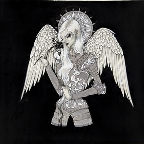 Zeichnungen, Ange à la rose noire, Orphné Achéron