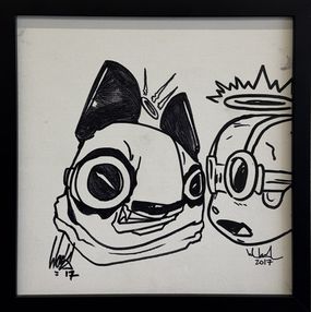 Fine Art Drawings, Untitled (DesignerCon Sketch), Hebru Brantley