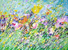 Painting, Flower Field 19, Iryna Kastsova