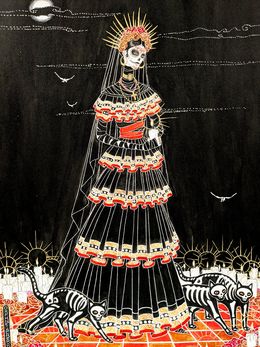 Fine Art Drawings, Día de Muertos, Orphné Achéron