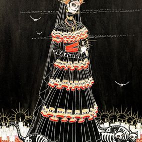 Fine Art Drawings, Día de Muertos, Orphné Achéron
